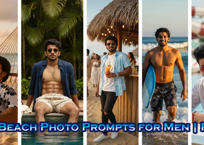 Best Beach Photo Prompts for Men | Poses & Ideas for Stunning Shots