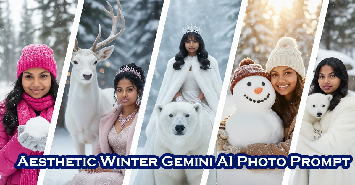 Aesthetic Winter-Themed Gemini AI Photo Prompt