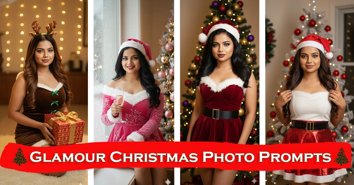 Glamour Christmas Photo Prompts: Hottest Festive Looks You Must Try