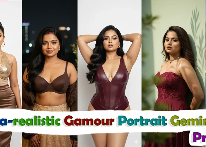 Ultra-Realistic Glamour Portrait Gemini AI Prompt