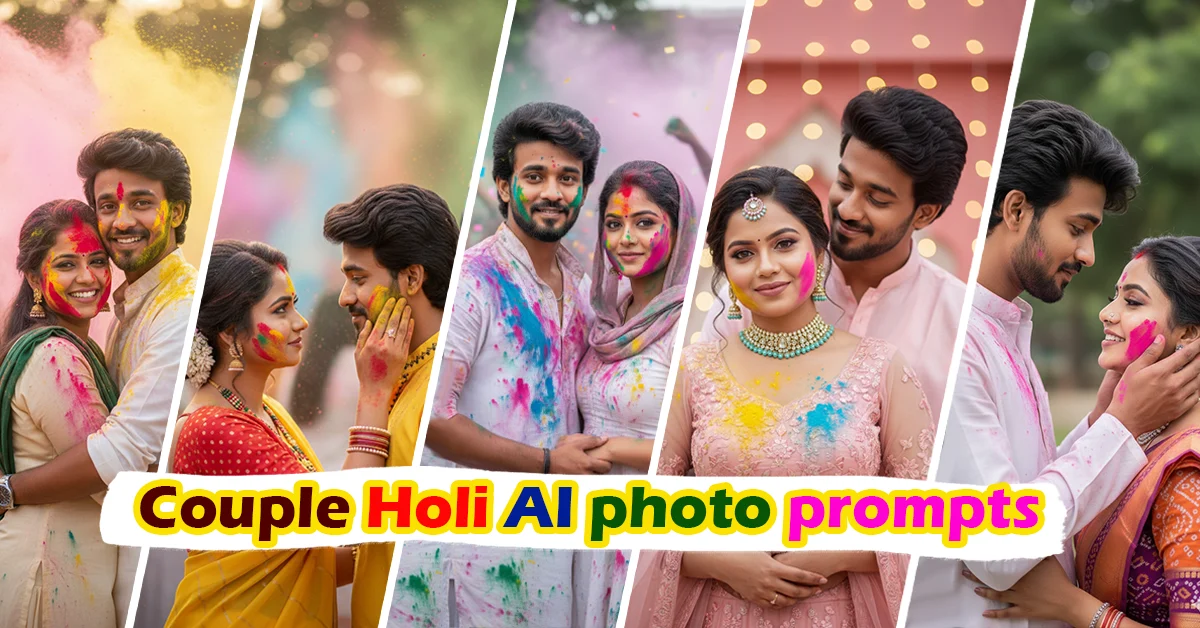 Romantic Couple Holi Photo Prompts for Stunning Festival Pictures