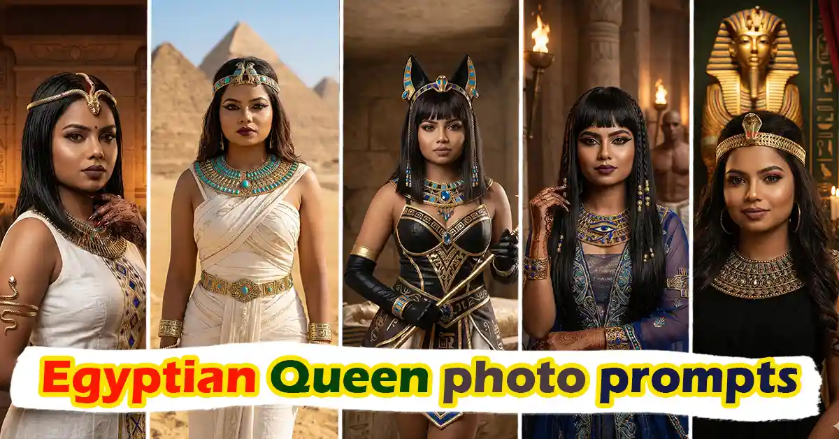 Ancient Egyptian Queen Stunning Outfit | Google Gemini AI Photo Prompt