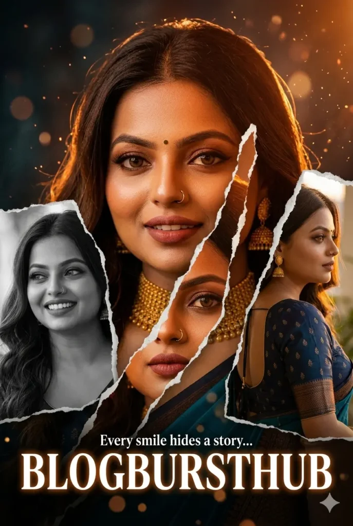 cinematic AI portrait of woman with torn paper collage effect and dramatic lighting