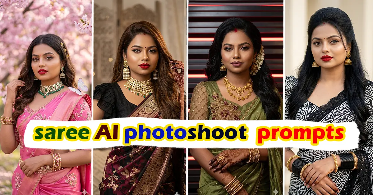 Stunning Traditional Saree Collection: Photo Prompt Ideas