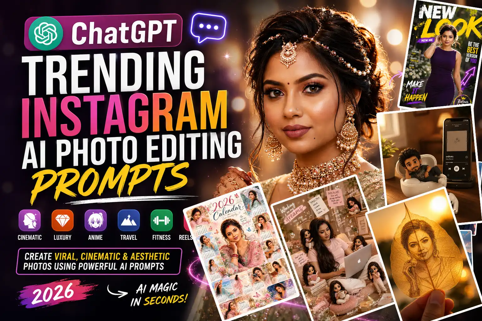ChatGPT Trending Instagram AI Photo Editing Prompts