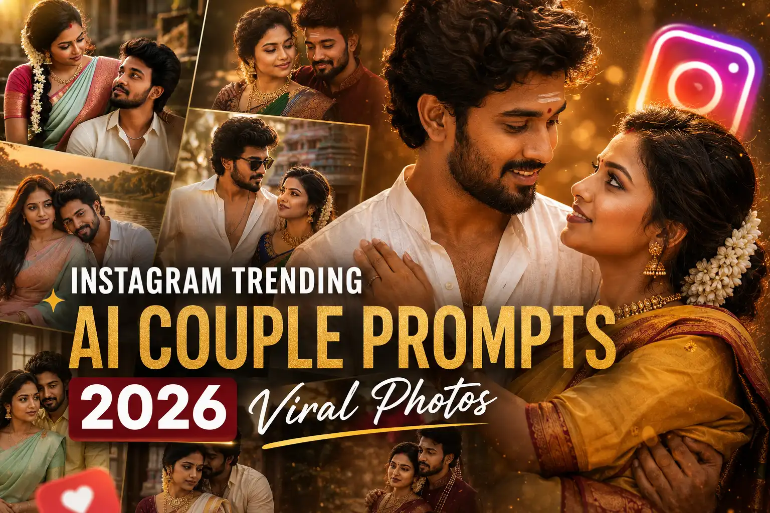 Instagram Trending AI Couple Prompts 2026 | Viral Photos