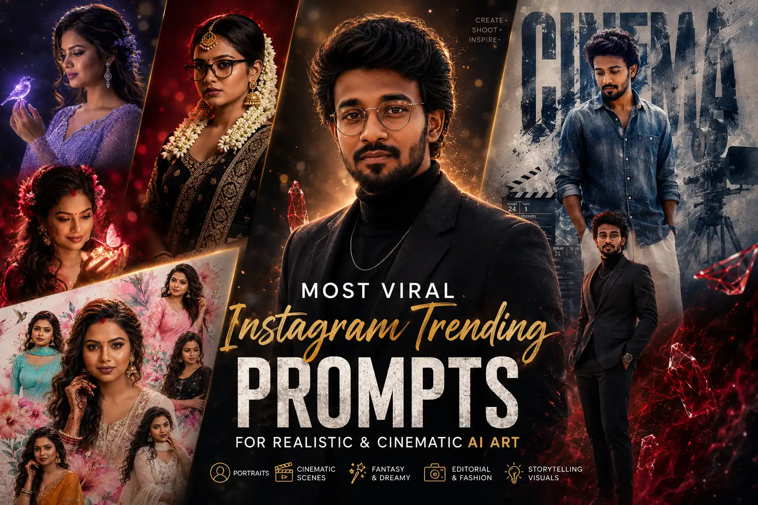 10 Most Viral Instagram Trending Prompts for Realistic & Cinematic