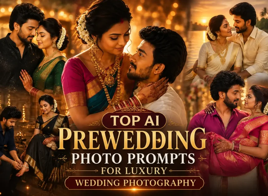 Top AI Prewedding Photo Prompts for Luxury Wedding Photography (2026)