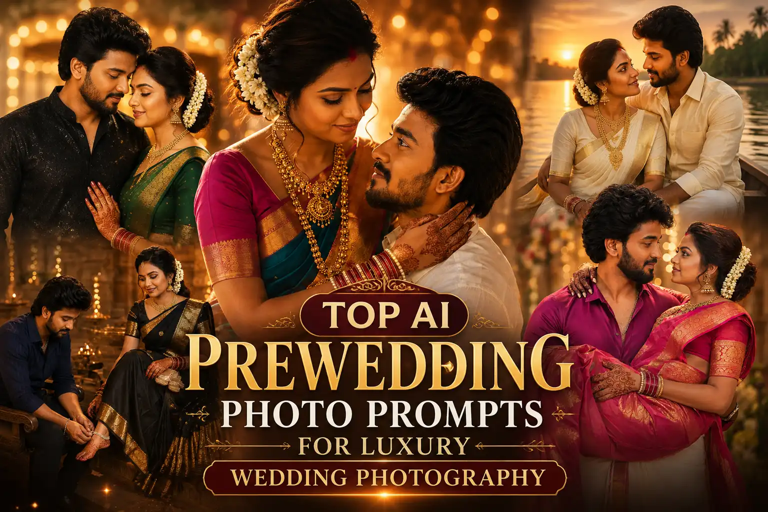 Top AI Prewedding Photo Prompts for Luxury Wedding Photography (2026)