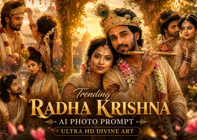 Trending Radha Krishna AI Photo Prompt | Ultra HD Divine Art