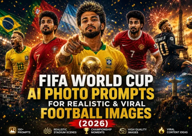 FIFA World Cup AI Photo Prompts for Realistic & Viral Football Images (2026)