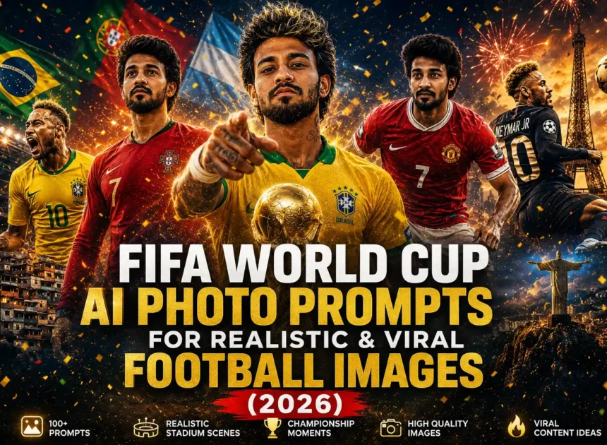 FIFA World Cup AI Photo Prompts for Realistic & Viral Football Images (2026)