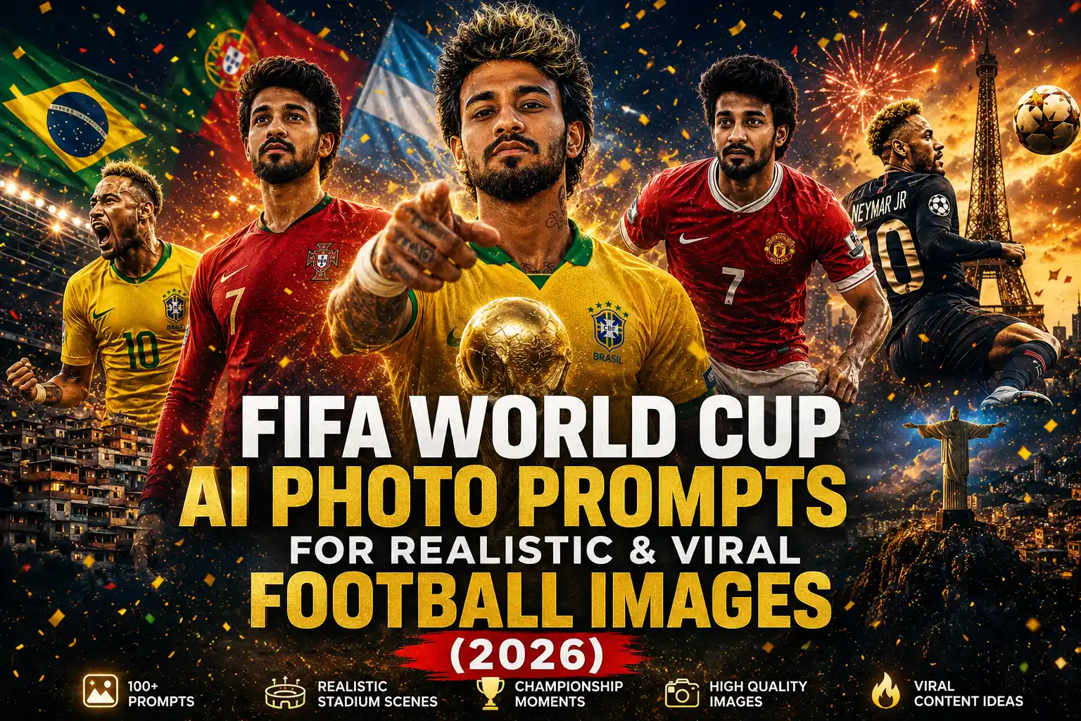FIFA World Cup AI Photo Prompts for Realistic & Viral Football Images (2026)