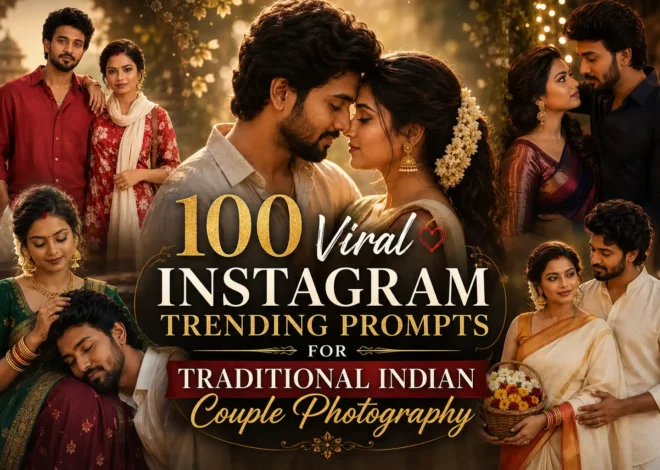 100 Viral Instagram Trending Prompts for Traditional Indian Couple Photography