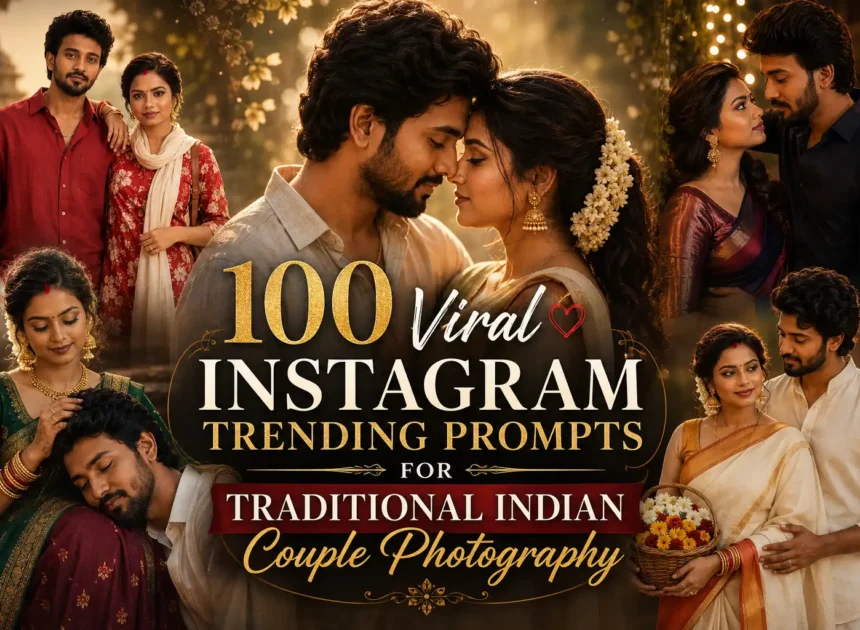 100 Viral Instagram Trending Prompts for Traditional Indian Couple Photography