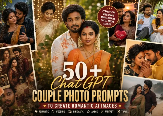 50+ ChatGPT Couple Photo Prompts to Create Romantic AI Images