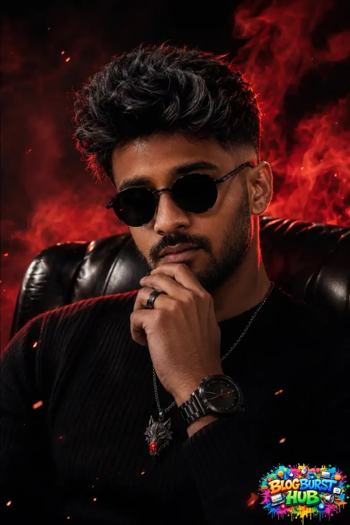 Dark cinematic portrait created using ChatGPT AI photo editing prompts.