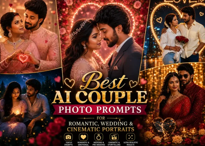 Best AI Couple Photo Prompts for Romantic, Wedding & Cinematic Portraits (2026)