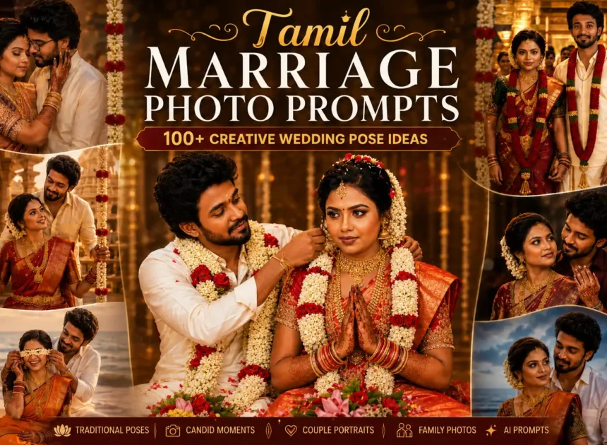 Tamil Marriage Photo Prompts: 100+ Creative Wedding Pose Ideas (2026)