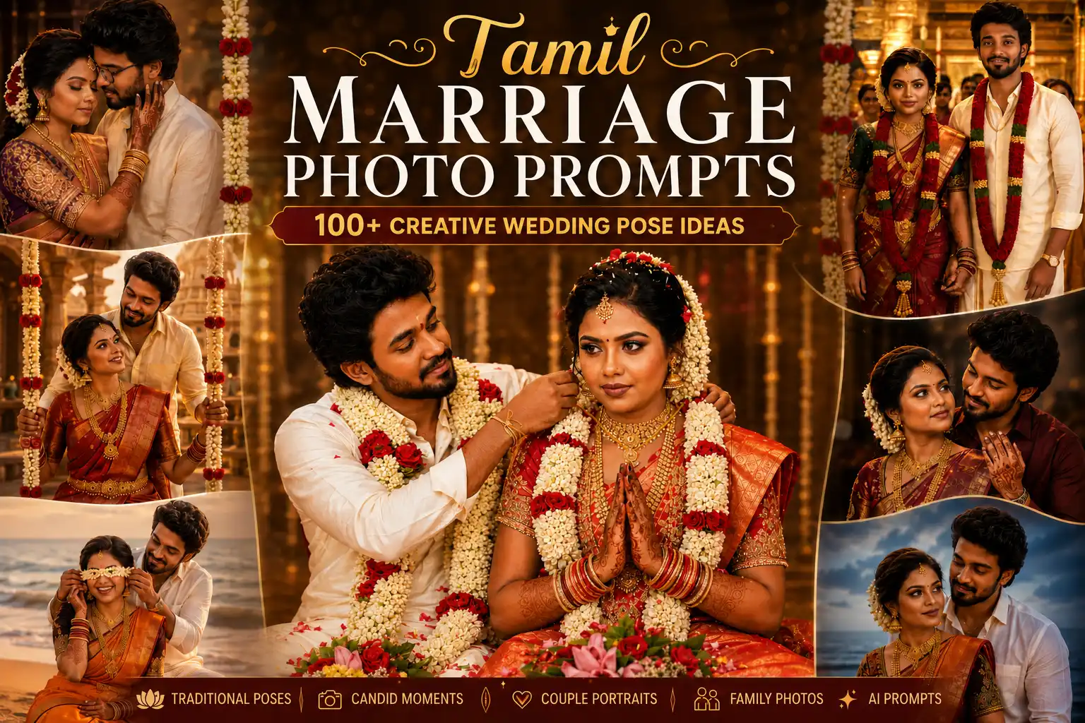 Tamil Marriage Photo Prompts: 100+ Creative Wedding Pose Ideas (2026)