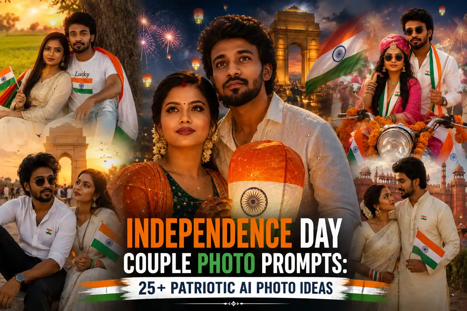 Independence Day Couple Photo Prompts: 25+ Patriotic AI Photo Ideas