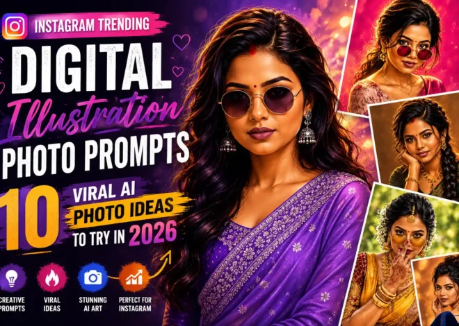 Instagram Trending Digital Illustration Photo Prompts: 10 Viral AI Photo Ideas to Try in 2026