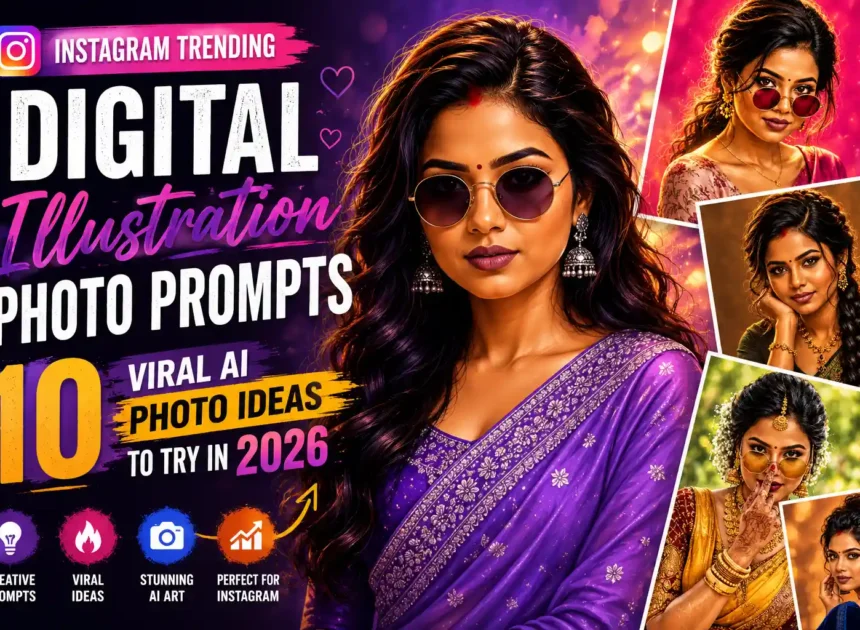 Instagram Trending Digital Illustration Photo Prompts: 10 Viral AI Photo Ideas to Try in 2026