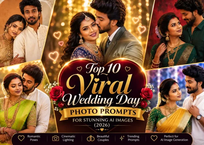 Top 10 Viral Wedding Day Photo Prompts for Stunning AI Images (2026)