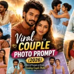 Viral Couple Photo Prompt (2026) featuring realistic AI-generated couple photos and trending romantic image prompts.