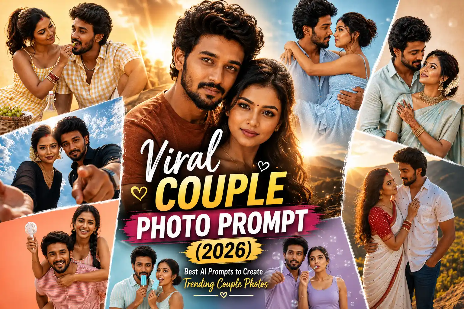 Viral Couple Photo Prompt (2026): Best AI Prompts to Create Trending Couple Photos
