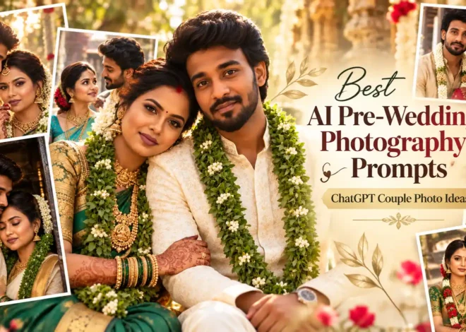 Best AI Pre-Wedding Photography Prompts | ChatGPT Couple Photo Ideas
