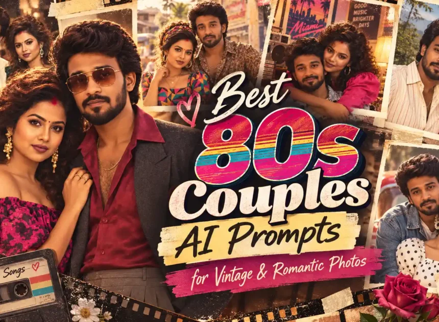 Best 80s Couples AI Prompts for Vintage & Romantic Photos
