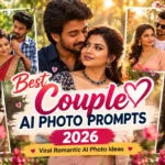 Best couple AI photo prompts 2026 with viral romantic AI photo ideas
