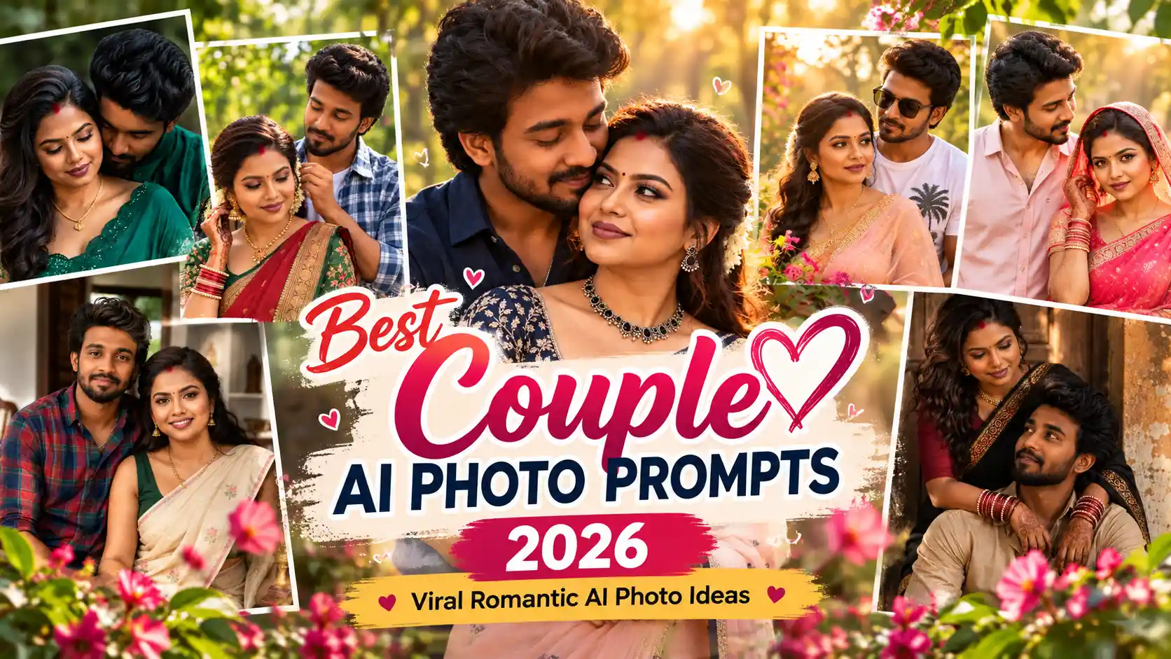 Best Couple AI Photo Prompts 2026 ❤️ | Viral Romantic AI Photo Ideas