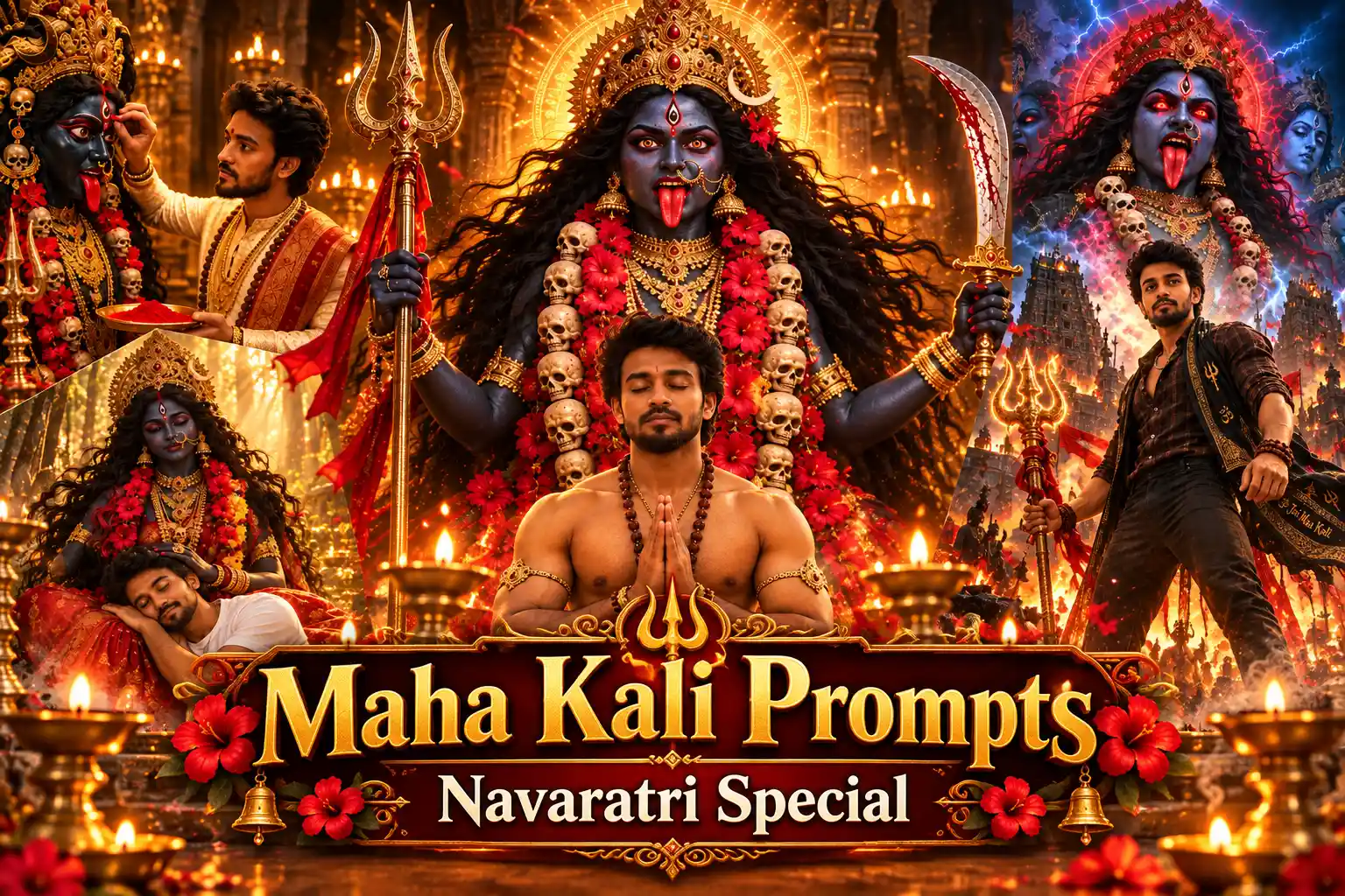 Navarathri Divine Maha Kali photo prompt : Powerful Goddess Kali Photos for Divine Energy