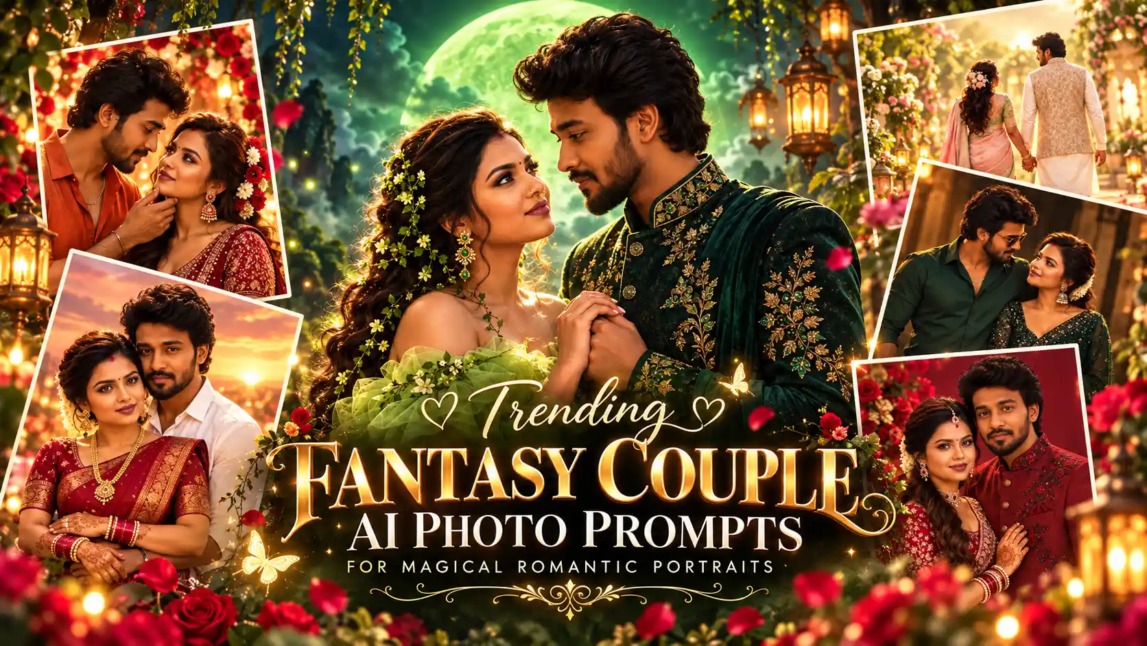 Trending Fantasy Couple AI Photo Prompts for Magical Romantic Portraits